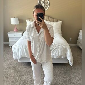 Nicole Miller Cream Pajama Set